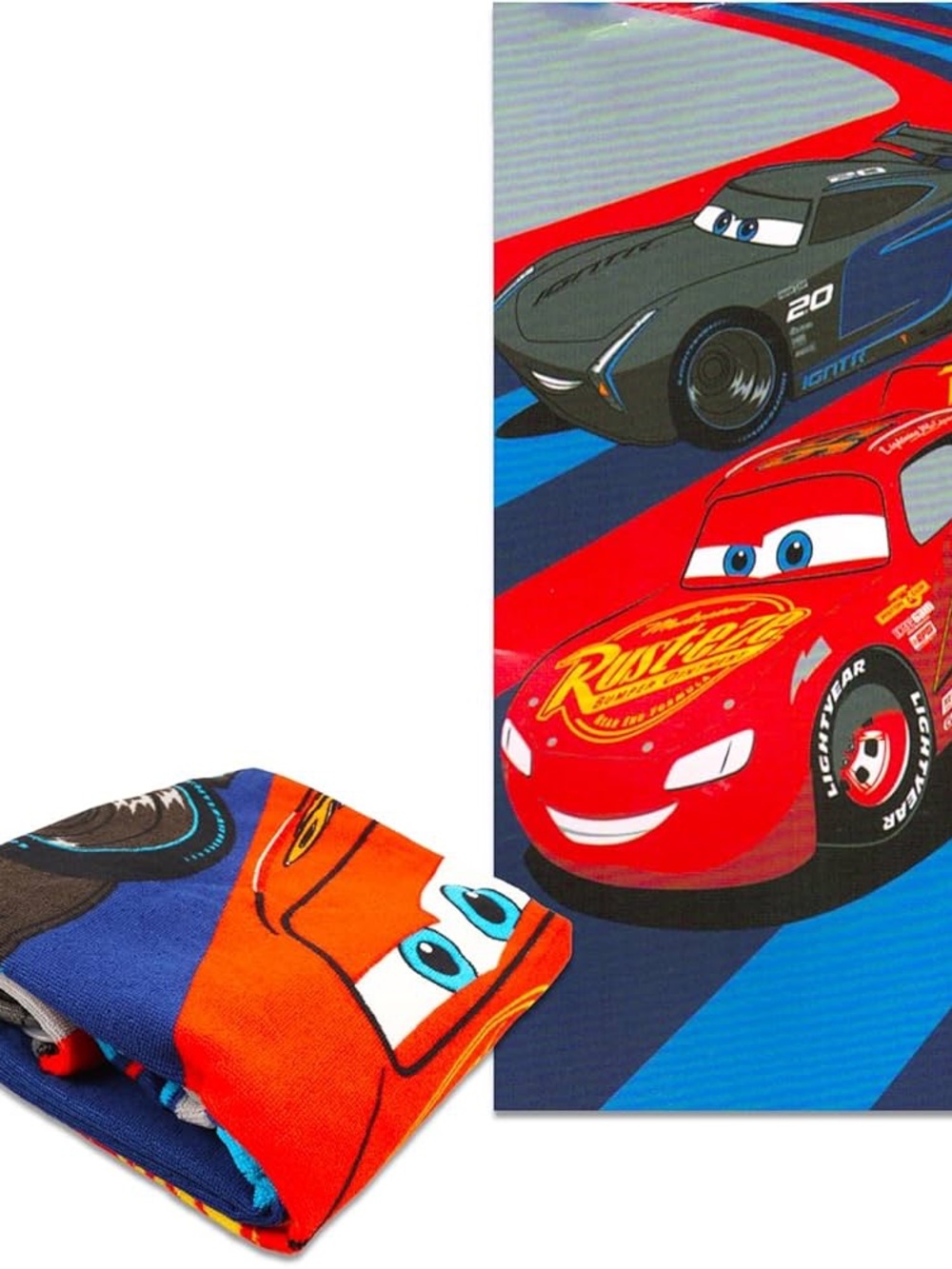Disney Cars Lightning McQueen Red & Blue Beach Towel